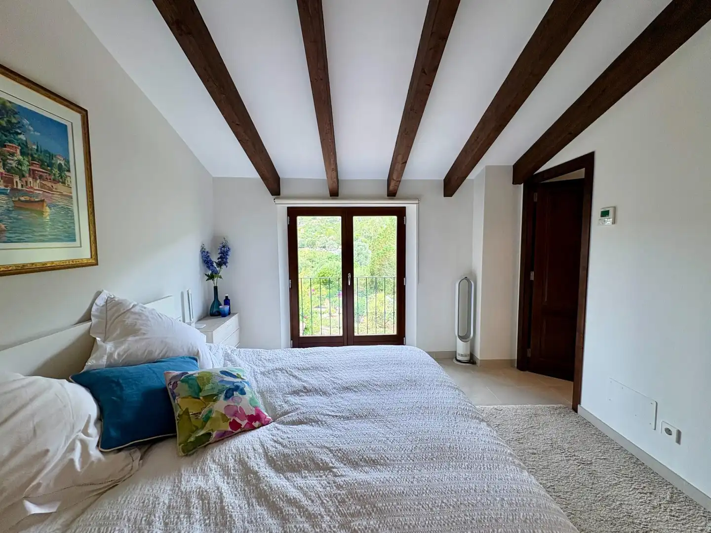 Schlafzimmer von Einfamilien-Reihenhaus zum Verkauf in Andratx mit Klimaanlage, Heizung und Privatgarten