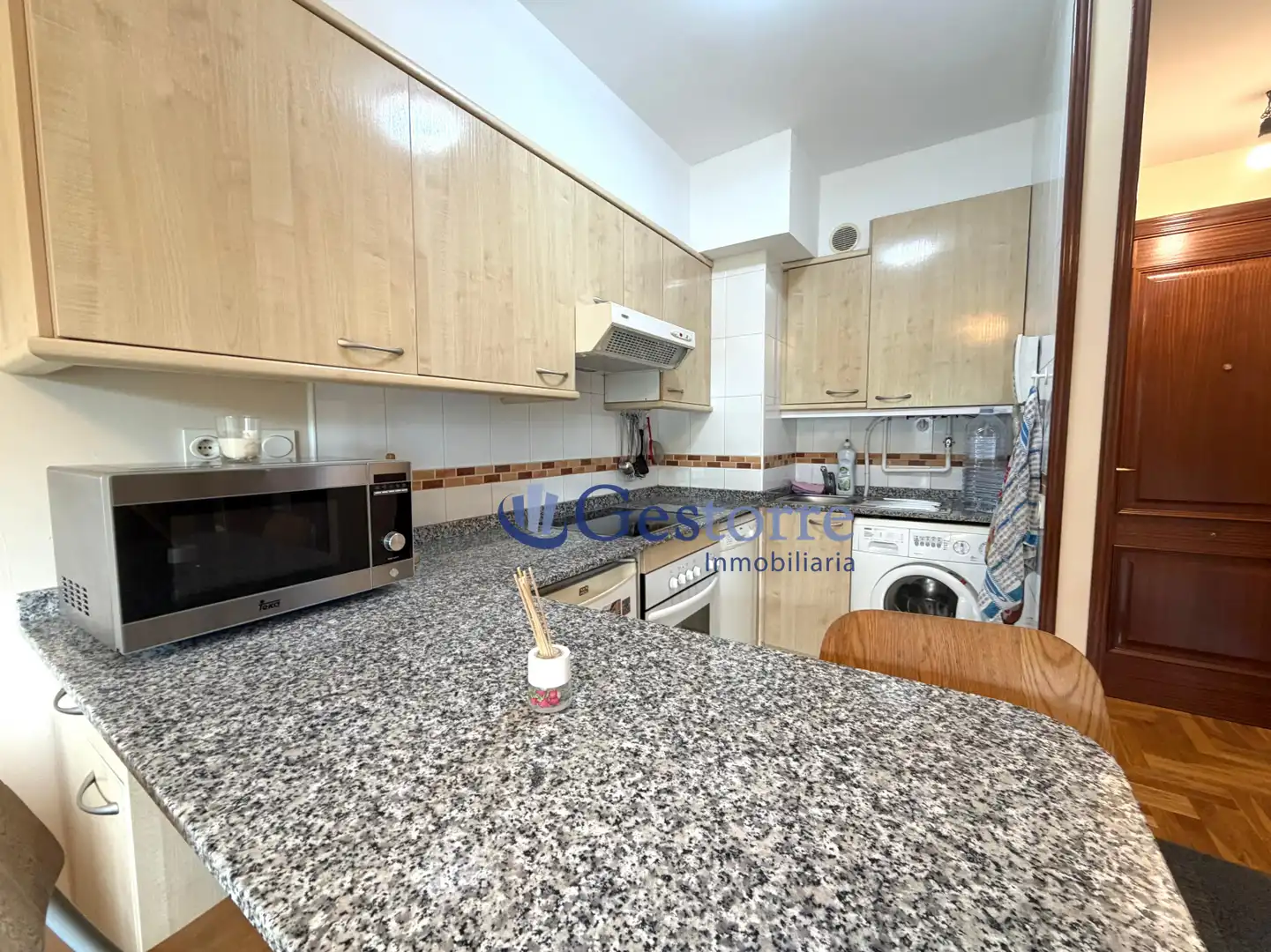 Kitchen of Flat for rent in Oviedo   with Heating and Parquet flooring