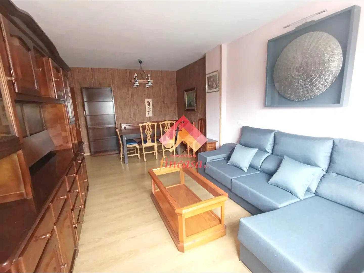 Living room of Flat for sale in Ronda  with Heating, Parquet flooring and Furnished