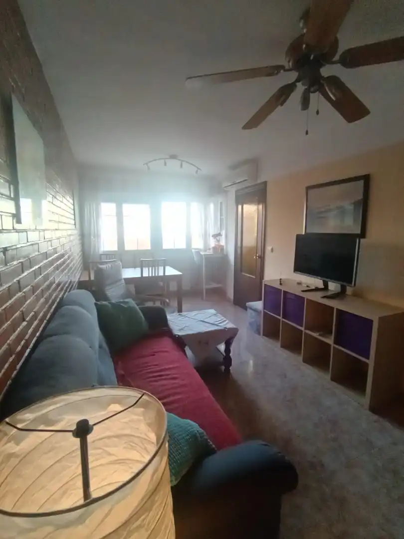 Living room of Flat for rent in  Zaragoza Capital  with Heating, Furnished and Oven