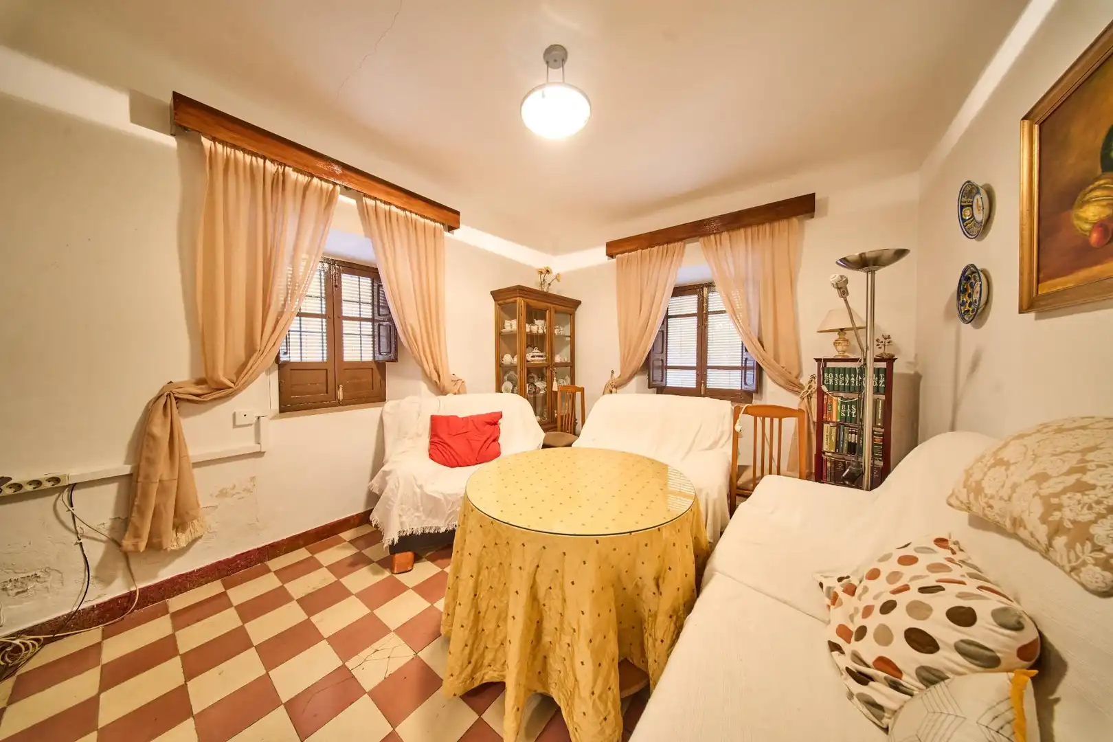 Sala de estar de Finca rústica en venta en Moraleda de Zafayona con Terraza y Balcón