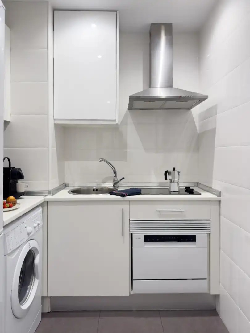 Kitchen of Apartments for rent in Madrid  with Air Conditioner, Heating and Furnished