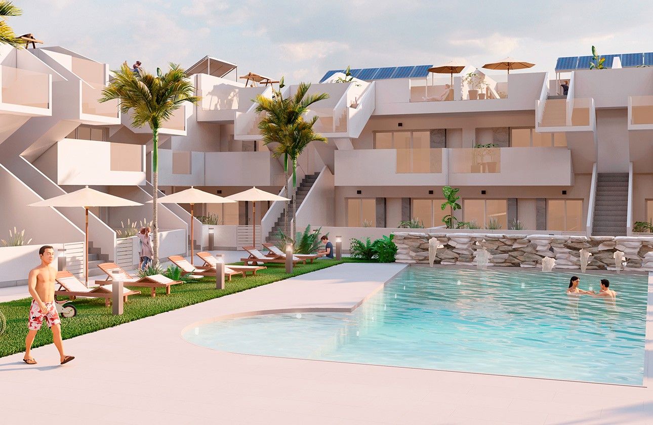 Piscina de Planta baixa en venda en Torre-Pacheco amb Aire condicionat, Calefacció i Jardí privat