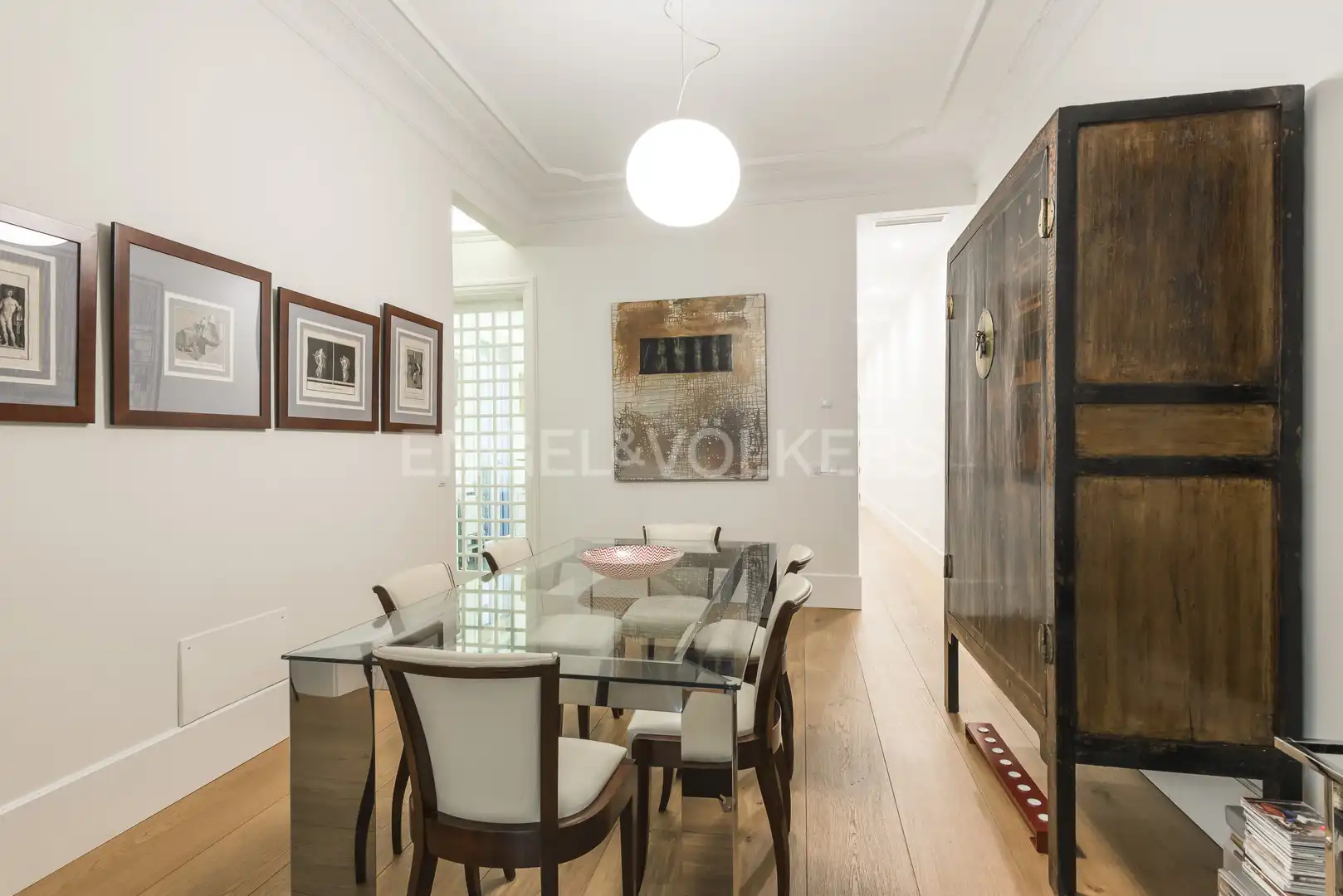 Dining room of Flat for rent in Madrid  with Heating and Furnished