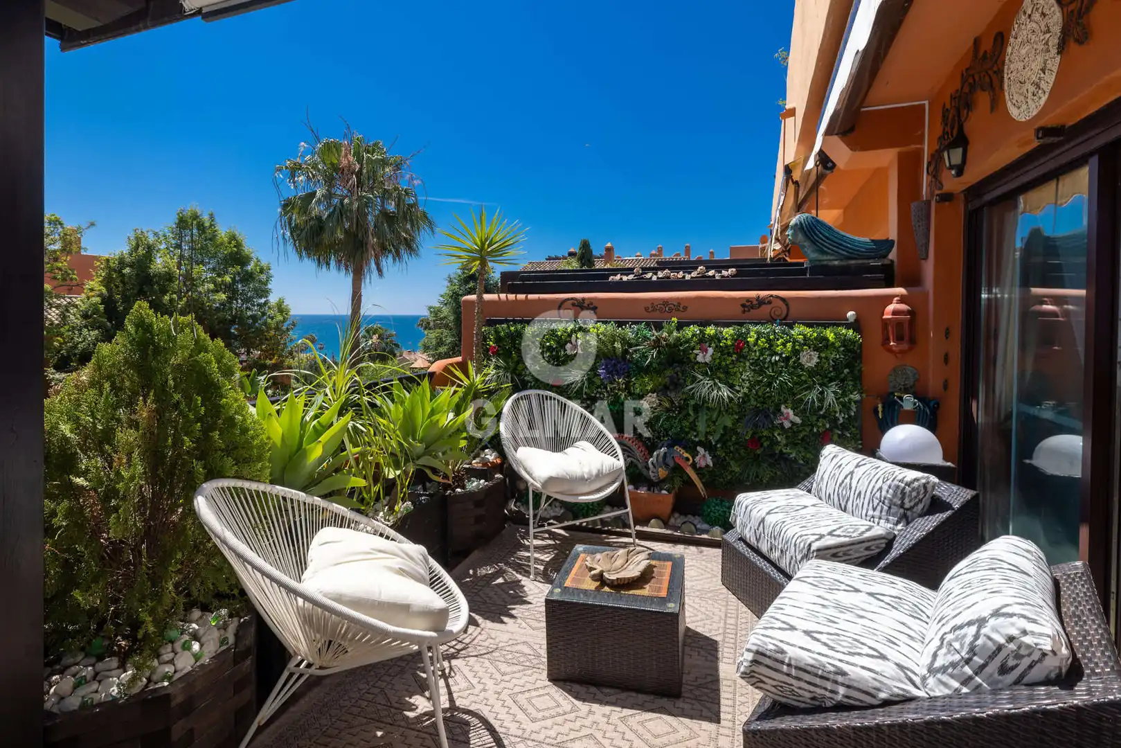 Terraza de Apartamento en venta en Estepona con Calefacción, Jardín privado y Trastero