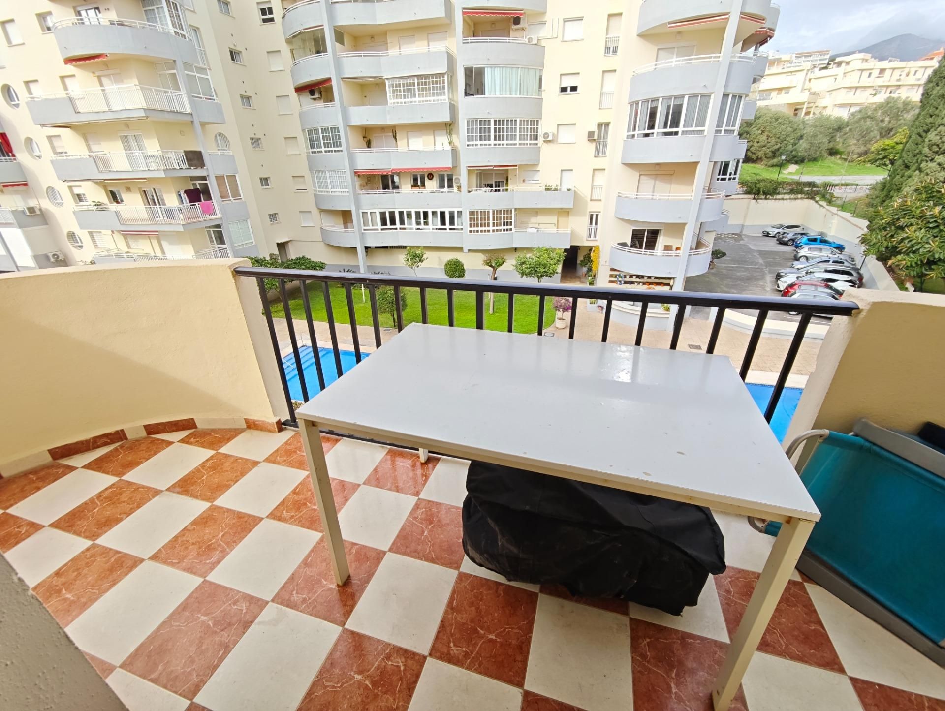 Balcony of Flat for sale in Fuengirola  with Air Conditioner, Terrace and Community pool