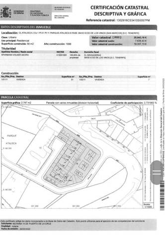 Terreno residencial en Venta en N/A, -1 en Garachico