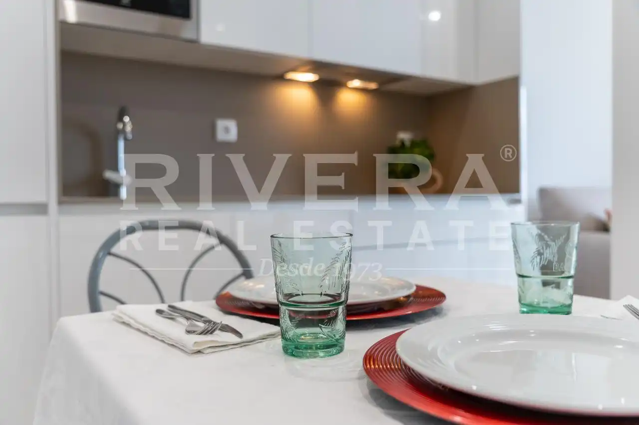 Cocina de Apartamento en venta en Sanxenxo con Aire acondicionado, Calefacción y Terraza