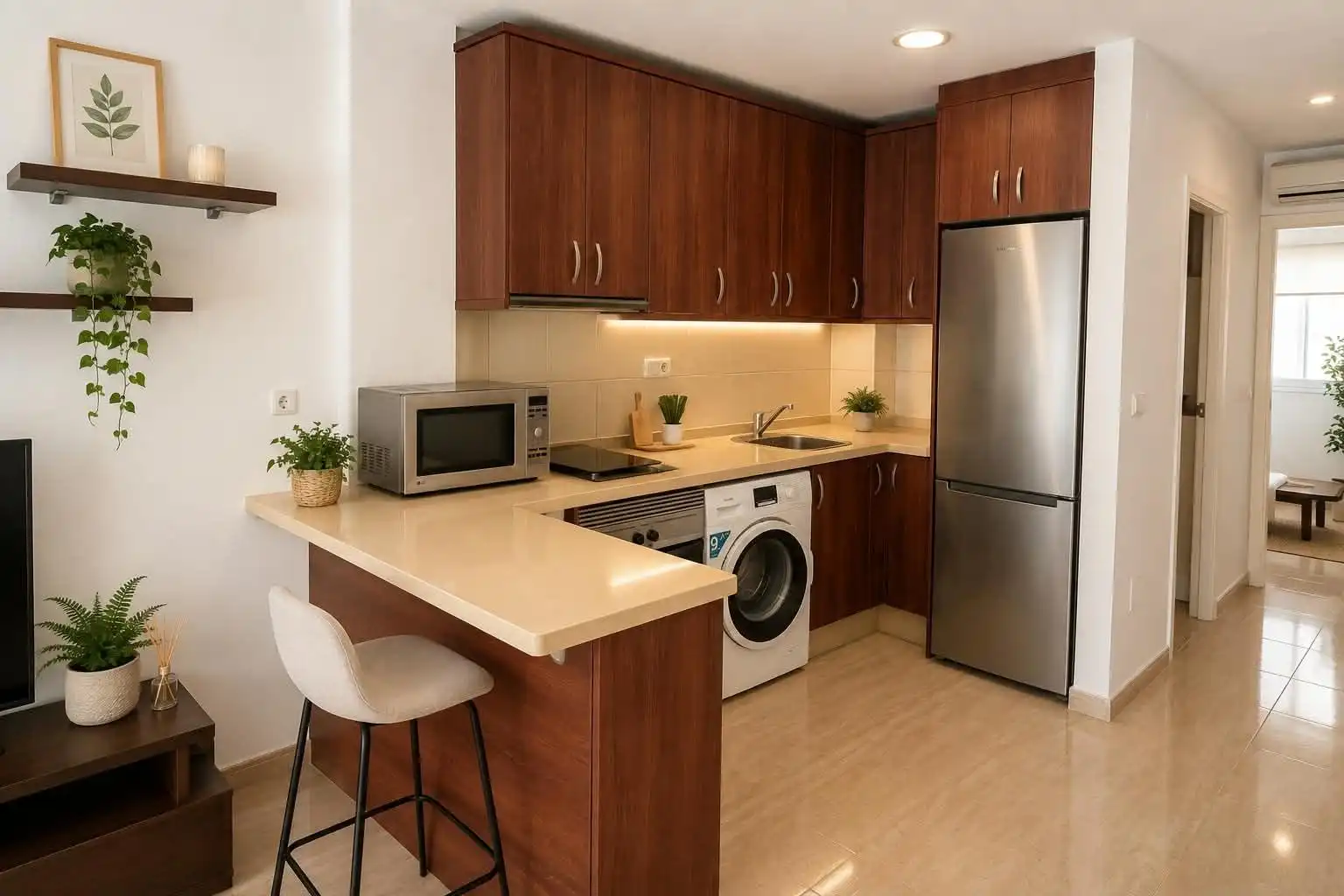 Kitchen of Flat for sale in La Unión  with Air Conditioner and Furnished