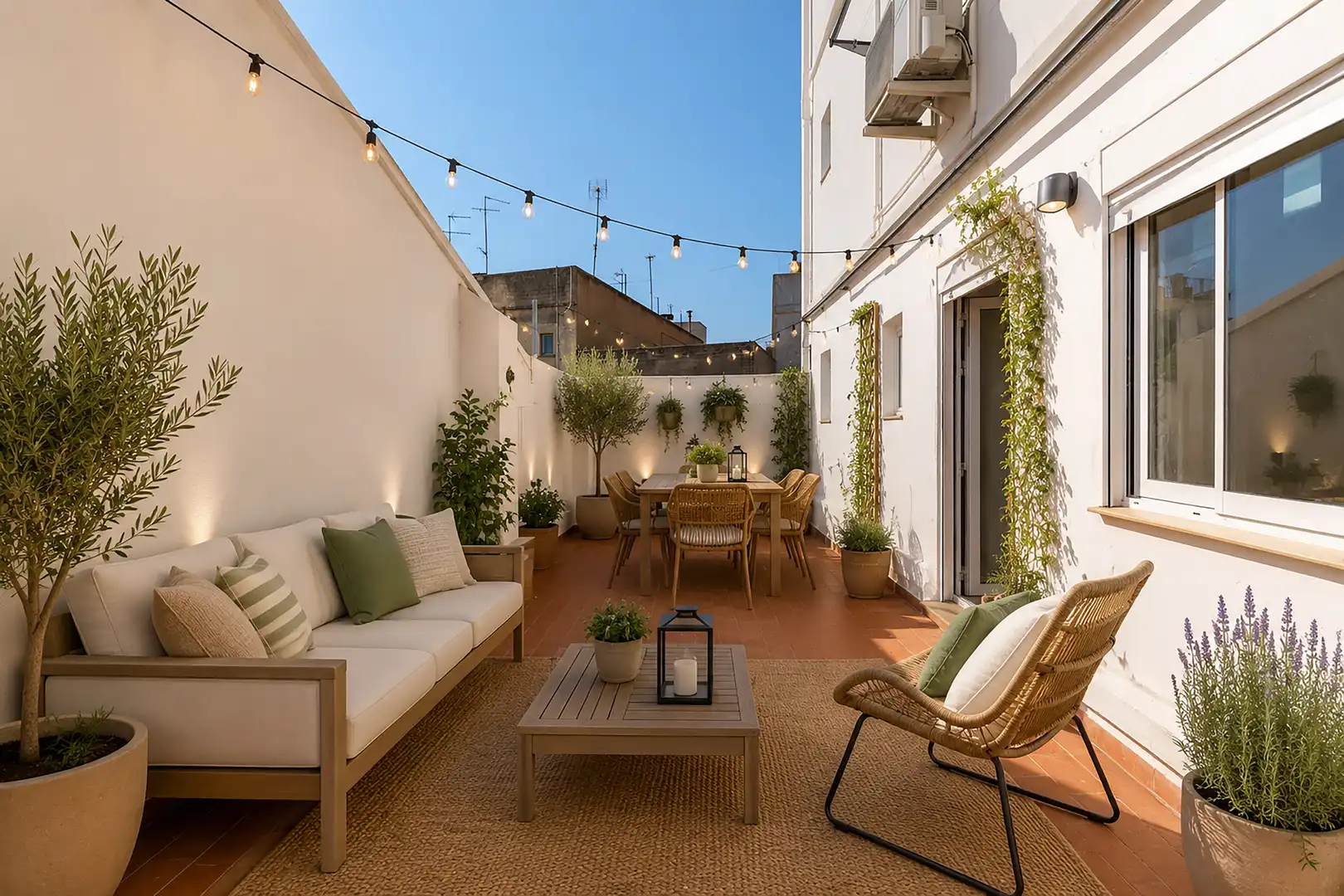 Terraza de Piso de alquiler en Meliana con Aire acondicionado, Terraza y Horno