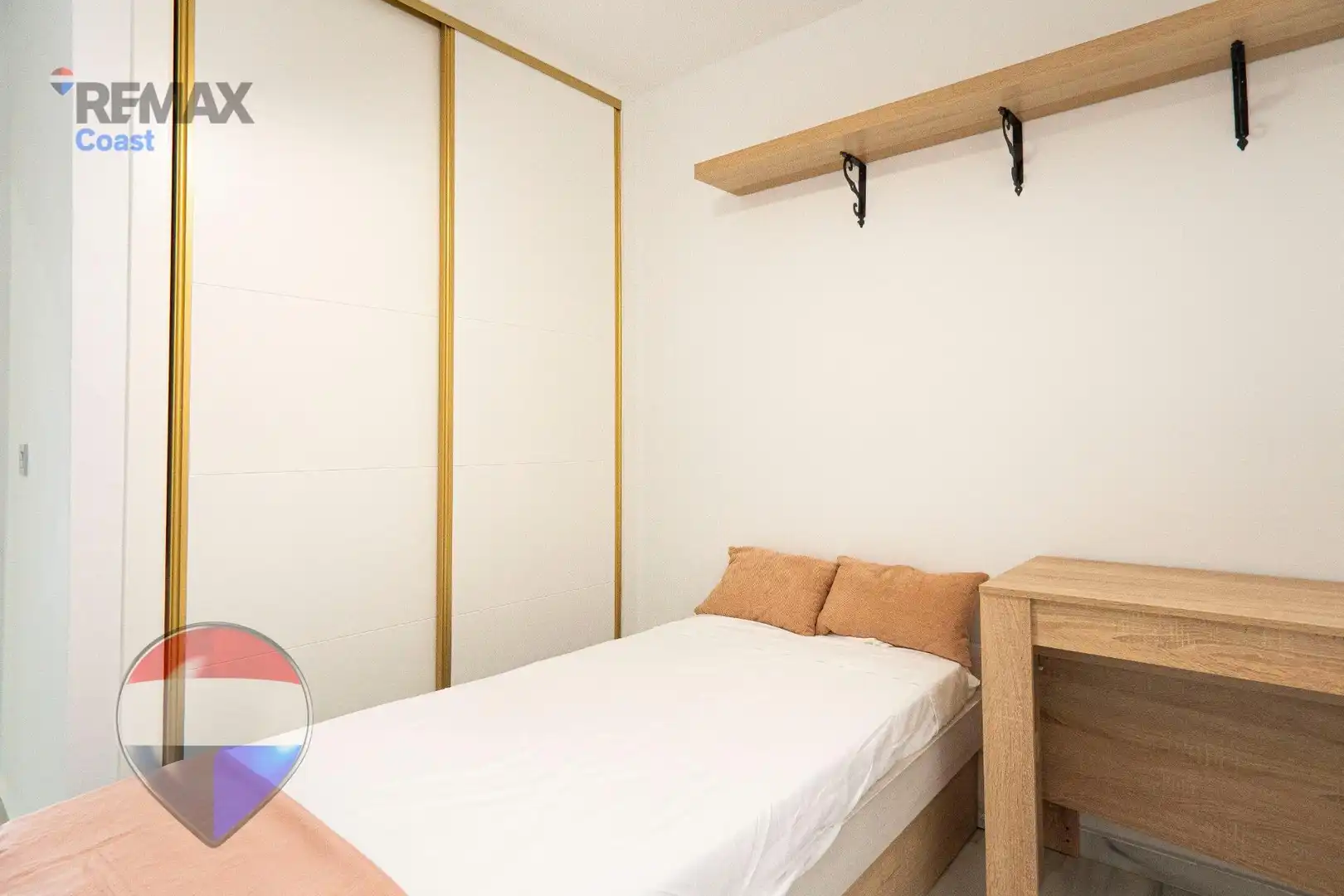 Dormitori de Pis de lloguer en Málaga amb Aire condicionat i Moblat