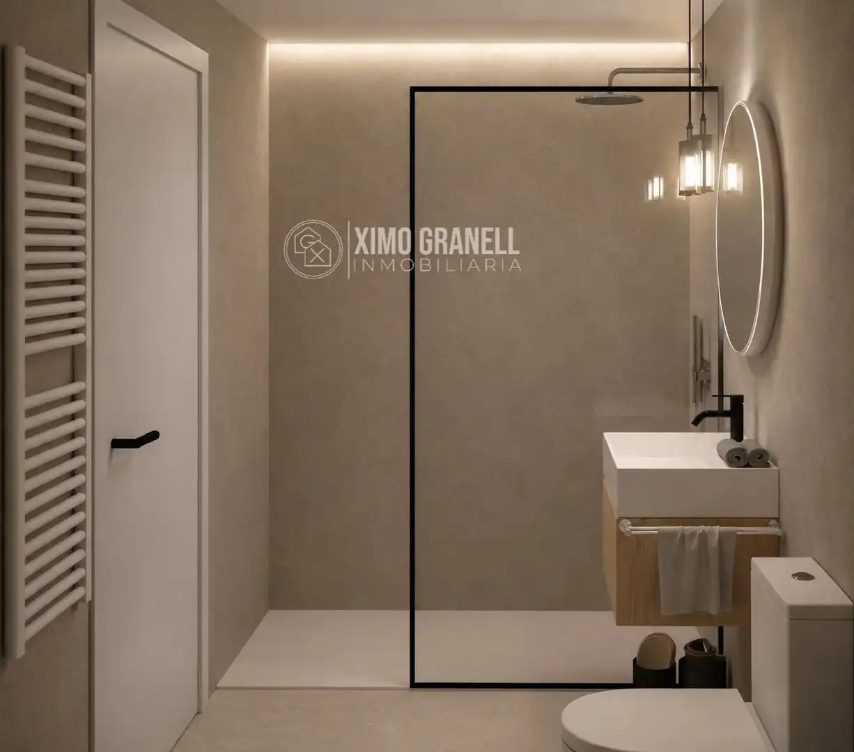 Badezimmer von Wohnung zum Verkauf in La Vall d'Uixó mit Klimaanlage und Heizung