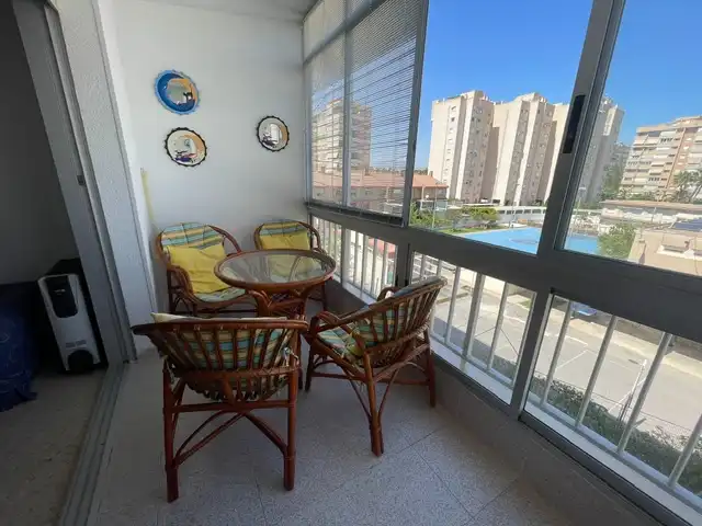 Balcony of Flat for rent in Alicante / Alacant  with Air Conditioner, Heating and Terrace