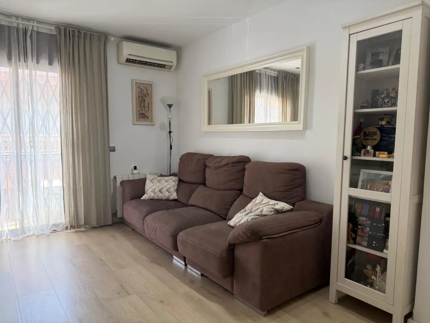 Sala d'estar de Pis en venda en Mataró amb Aire condicionat, Calefacció i Parquet