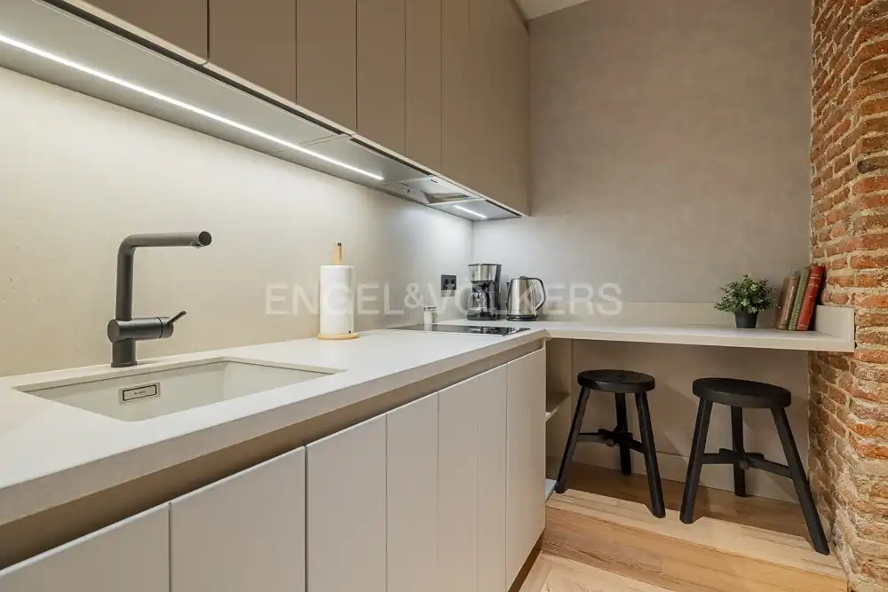 Cocina de Piso de alquiler en Madrid con Aire acondicionado, Calefacción y Amueblado