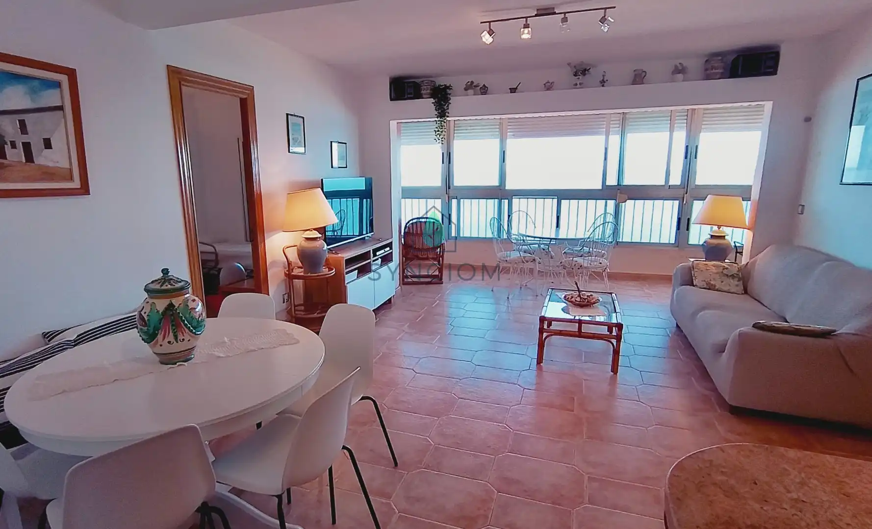Sala de estar de Piso en venta en Sueca con Calefacción, Terraza y Trastero