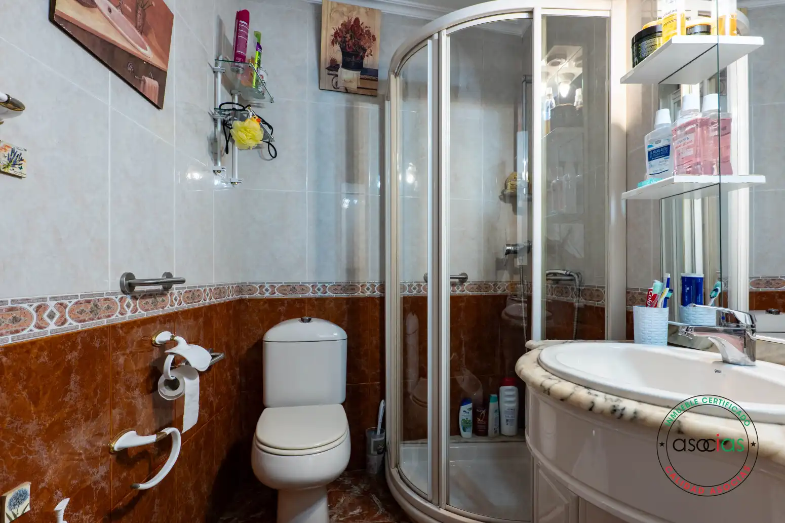 Bathroom of Flat for sale in Gijón   with Heating and Terrace