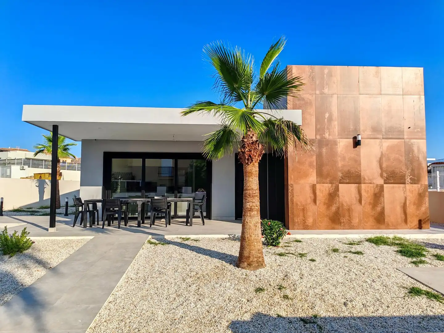 Exterior view of Houses for sale in Los Gallardos  with Air Conditioner, Heating and Private garden