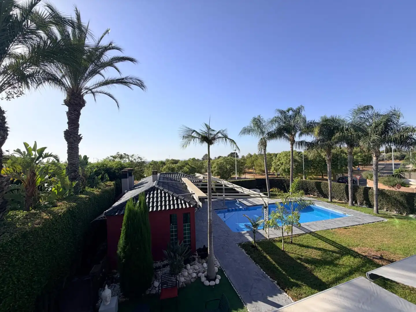 Piscina de Casa o chalet de alquiler en Elche / Elx con Aire acondicionado, Calefacción y Jardín privado
