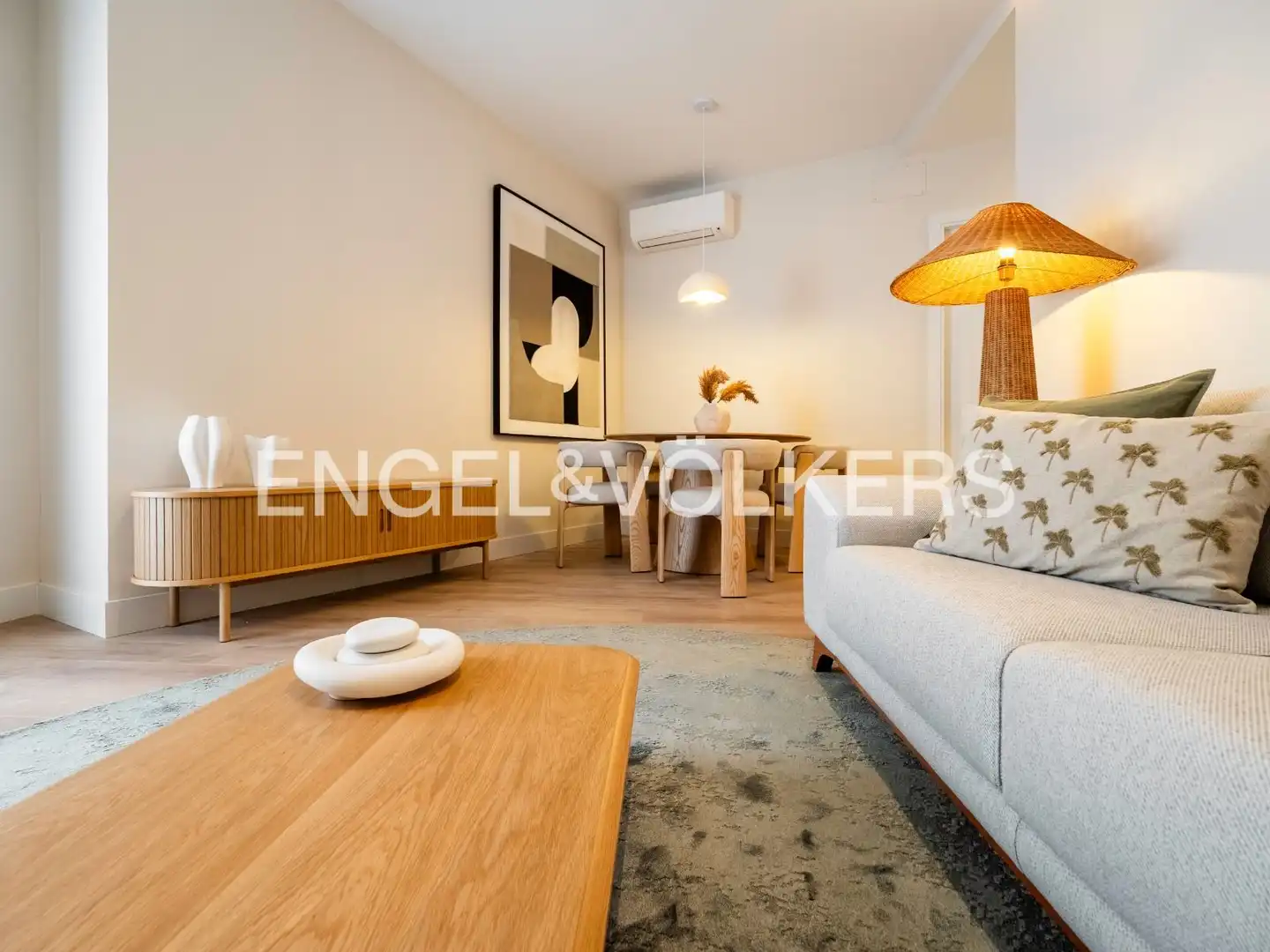 Wohnzimmer von Wohnung zur Miete in Madrid mit Klimaanlage, Heizung und Terrasse