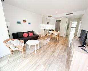 Living room of Flat to rent in  Barcelona Capital  with Air Conditioner, Heating and Parquet flooring