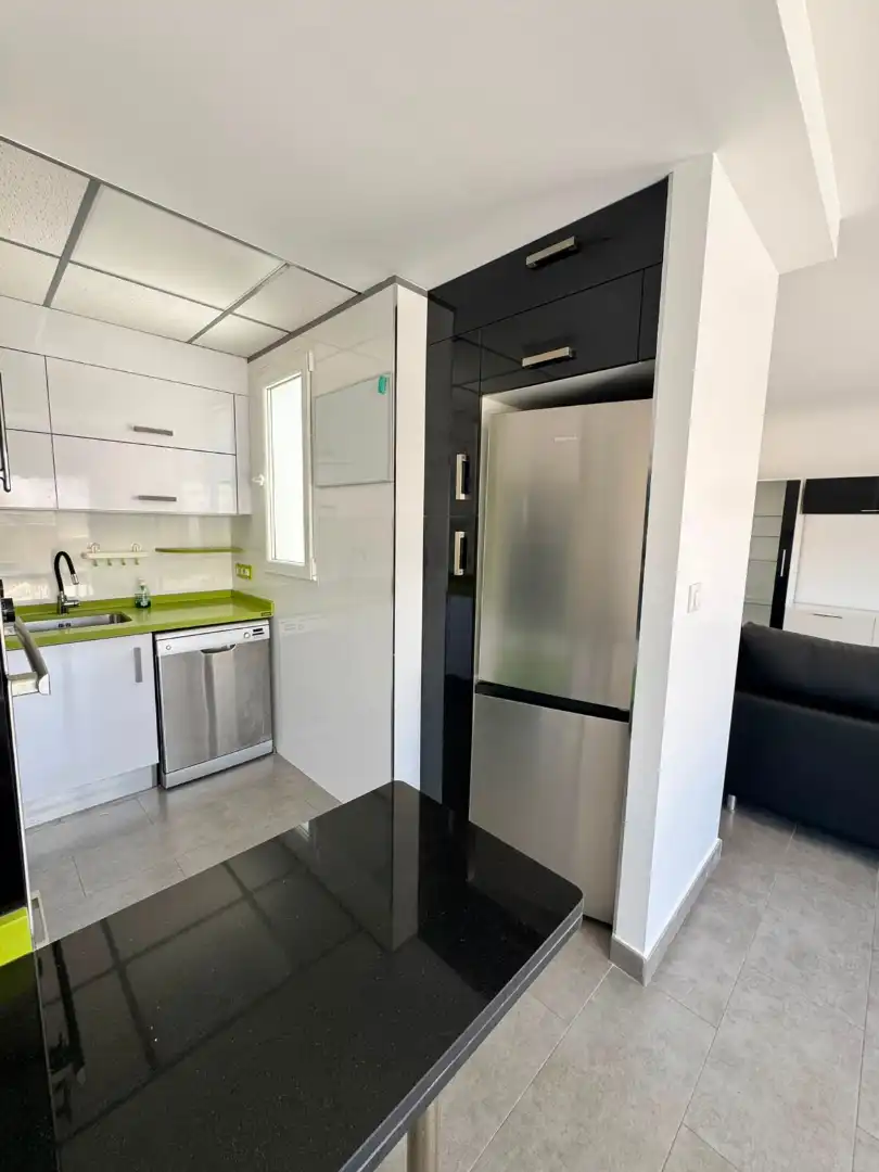Cocina de Ático de alquiler en Valencia con Aire acondicionado, Terraza y Amueblado