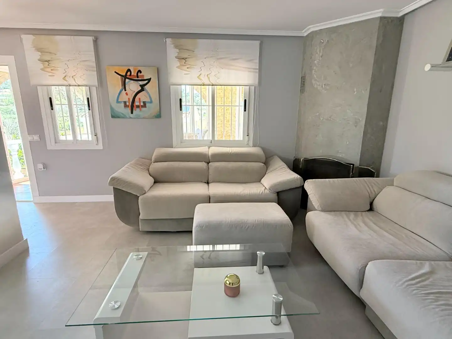 Sala d'estar de Casa o xalet en venda en Monforte del Cid amb Aire condicionat, Calefacció i Jardí privat