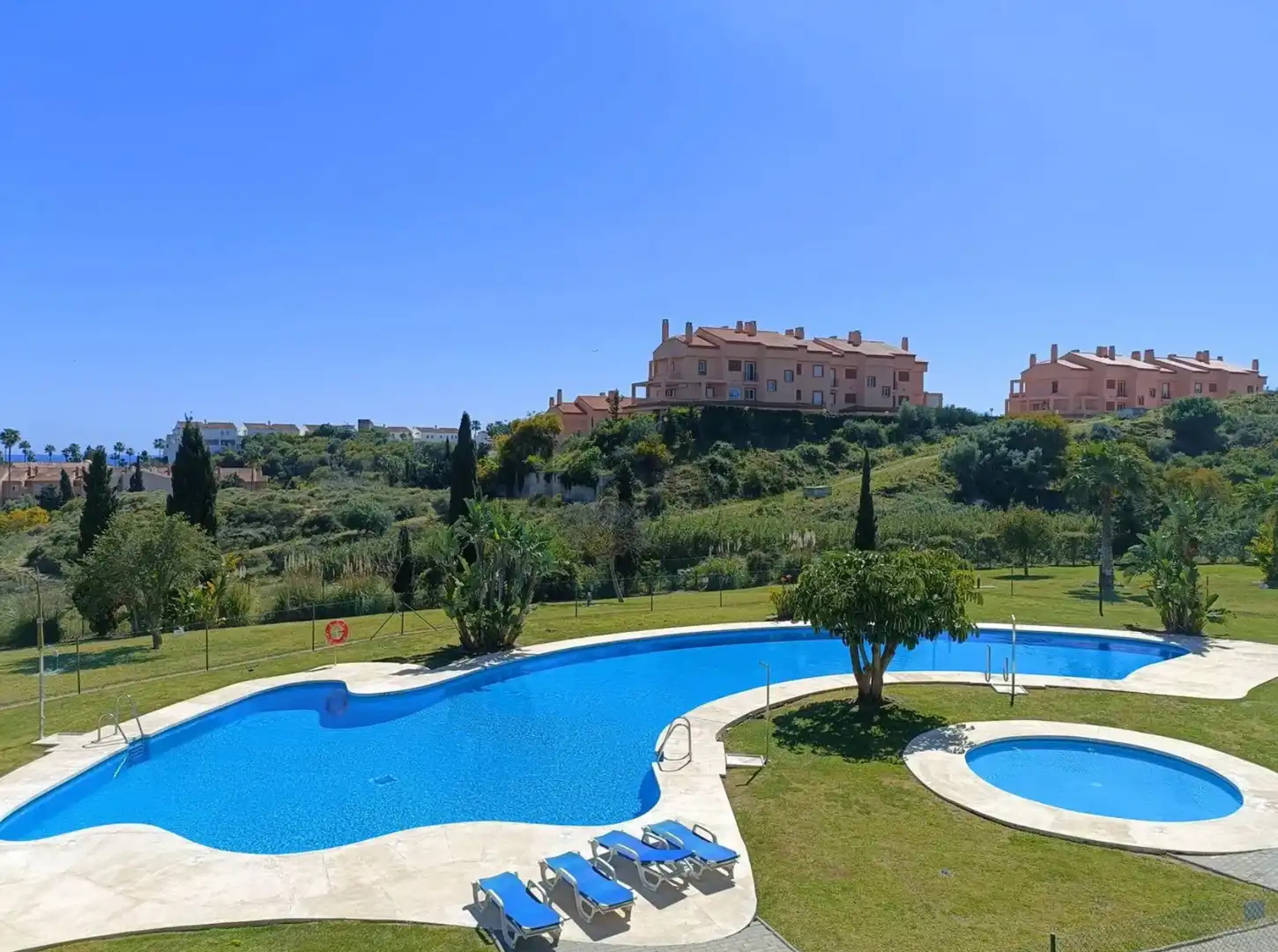 Jardí de Apartament de lloguer en Mijas amb Terrassa i Moblat