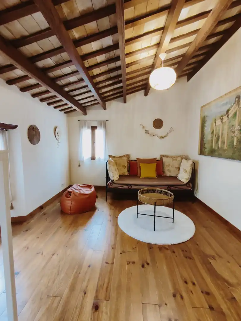 Sala d'estar de Casa adosada en venda en Jávea / Xàbia amb Aire condicionat, Calefacció i Terrassa