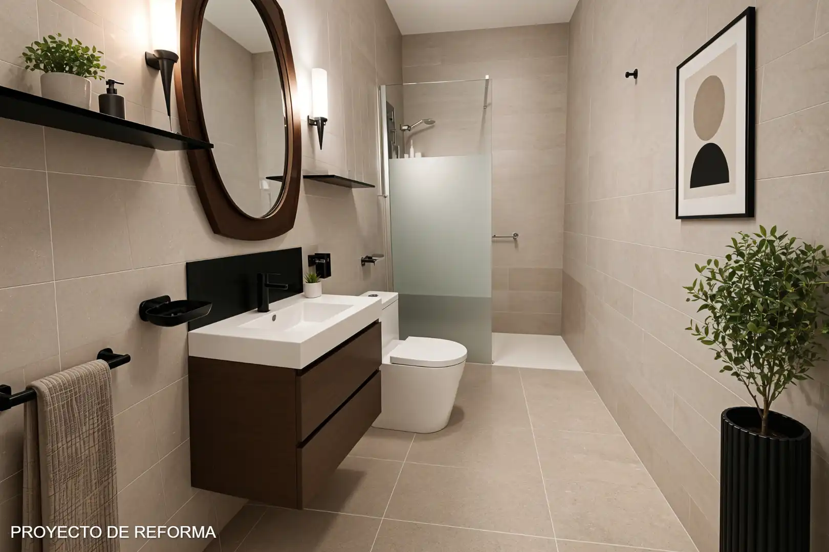 Badezimmer von Wohnung zum Verkauf in Barcelona mit Terrasse und Balkon