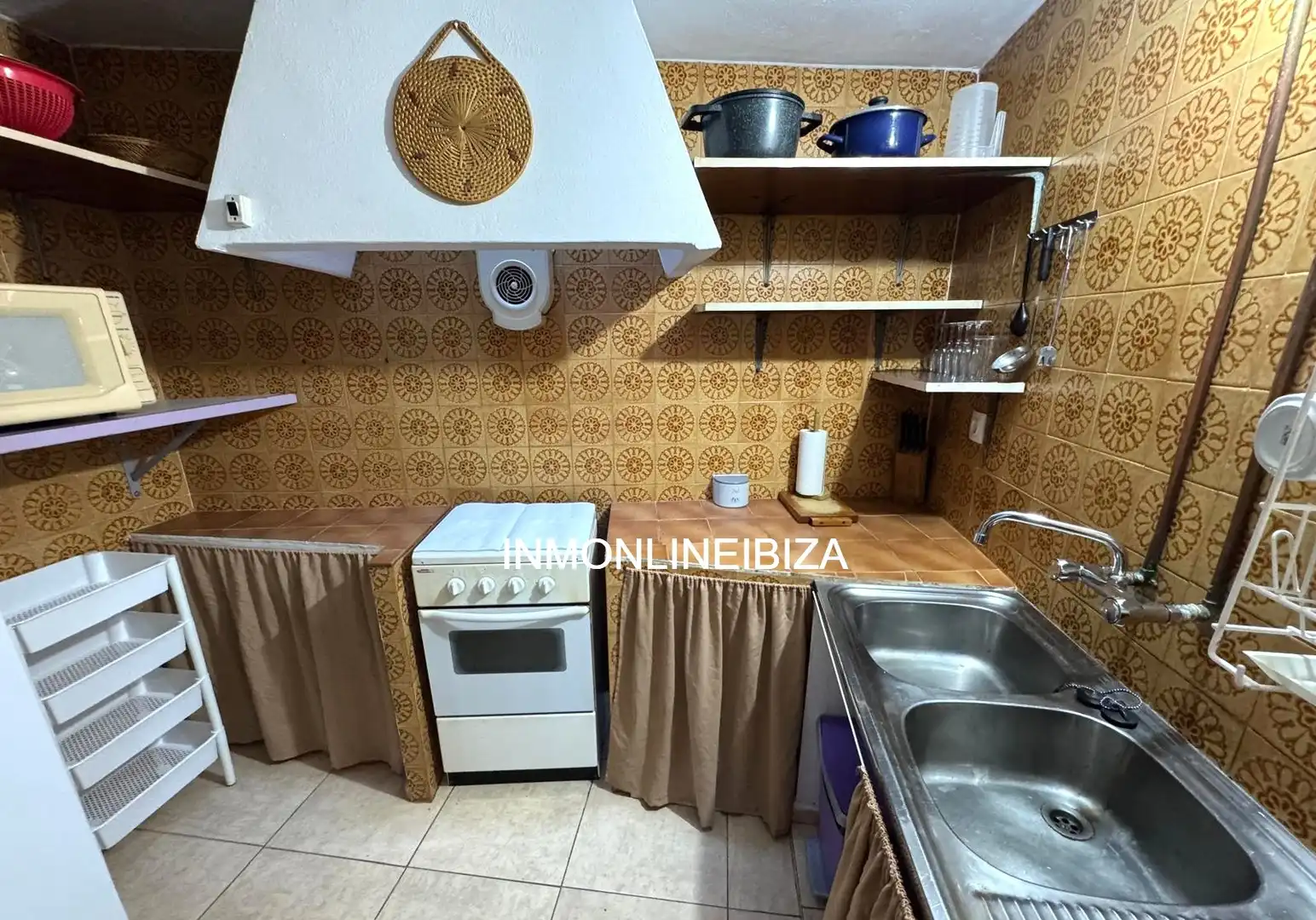 Cocina de Piso de alquiler en Sant Josep de sa Talaia con Amueblado, Horno y Lavadora