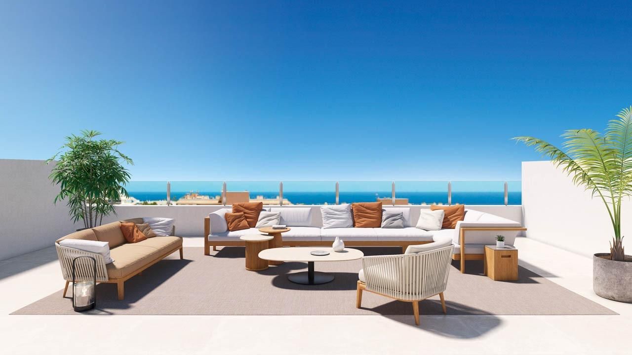 Terrace of Flat for sale in Torrevieja  with Air Conditioner, Private garden and Terrace