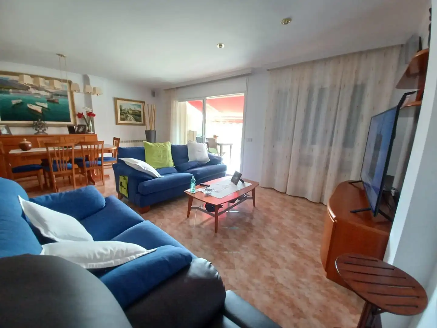 Sala de estar de Casa o chalet en venta en Pineda de Mar con Aire acondicionado, Calefacción y Jardín privado