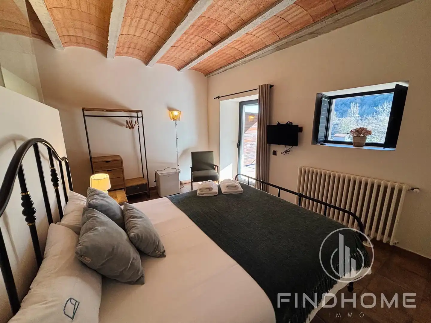 Bedroom of Country homes for sale in Les Preses  with Air Conditioner, Private garden and Terrace