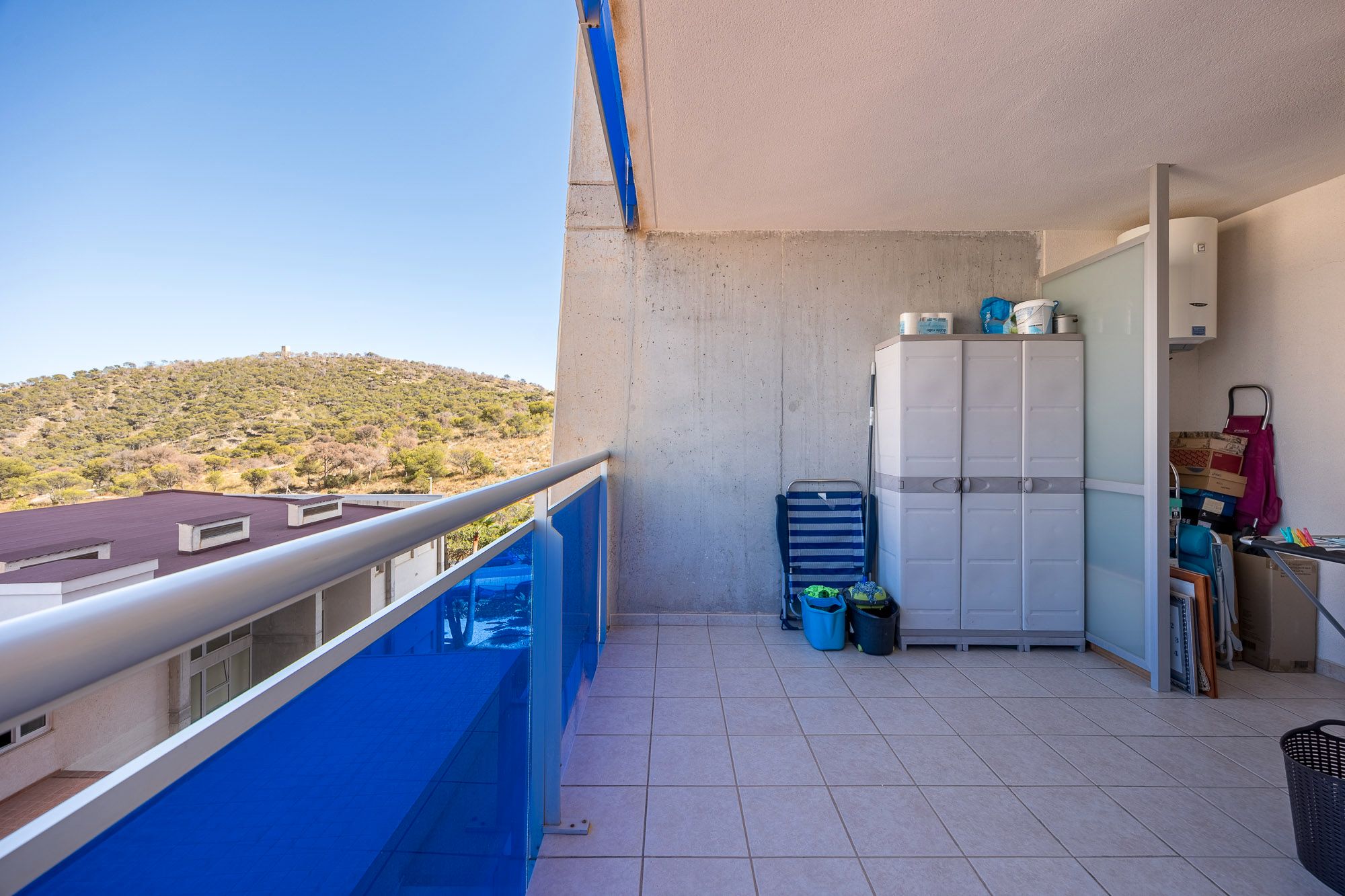 Terrassa de Apartament en venda en Villajoyosa / La Vila Joiosa amb Traster, Piscina i Moblat
