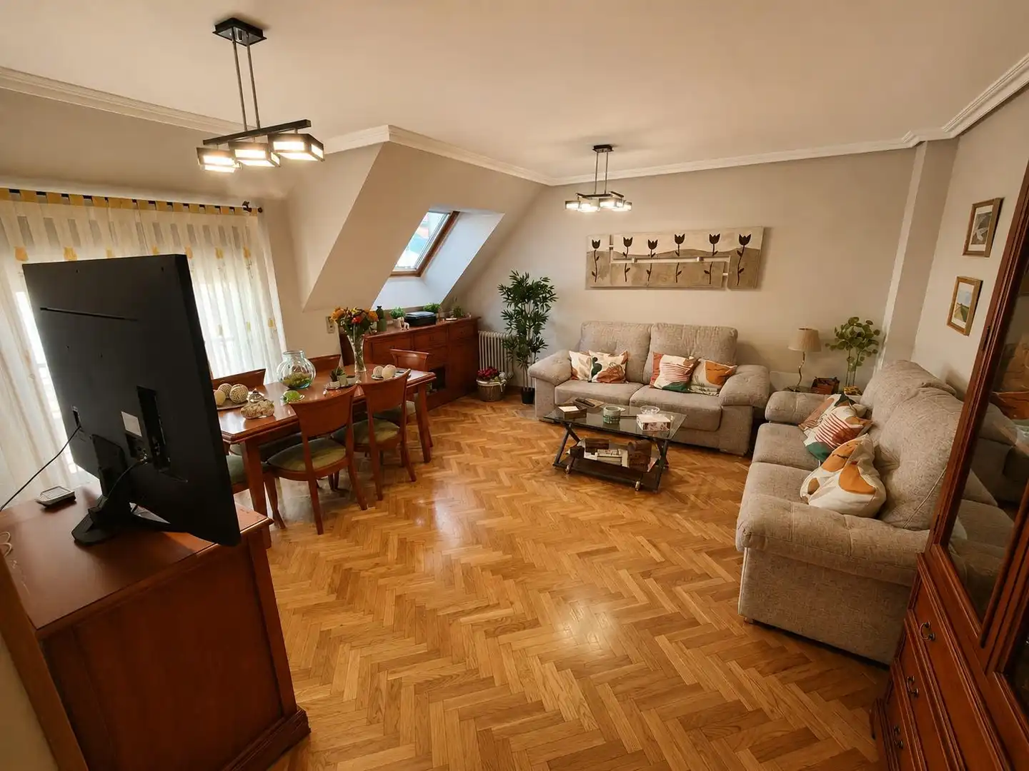 Sala de estar de Dúplex en venta en Getafe con Aire acondicionado, Calefacción y Terraza