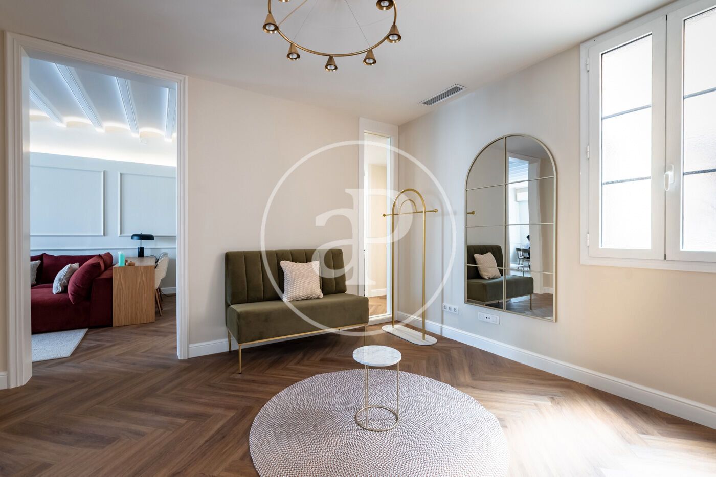 Living room of Flat for sale in  Barcelona Capital  with Air Conditioner, Heating and Private garden