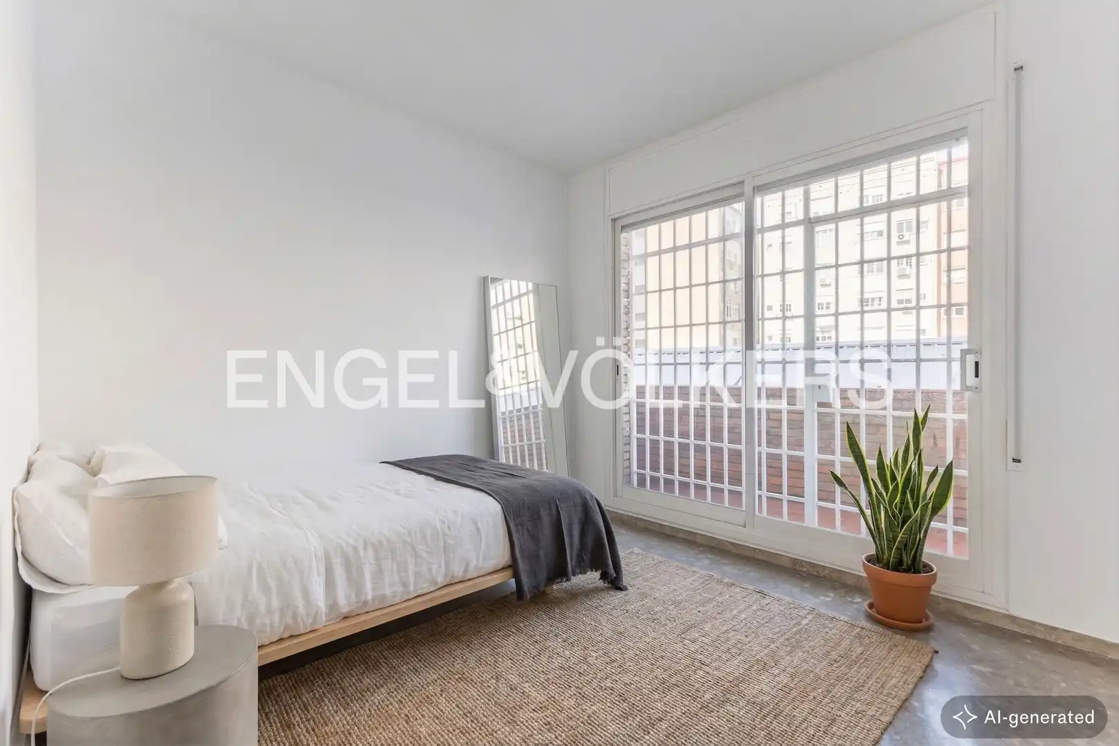 Bedroom of Flat for rent in Barcelona  with Air Conditioner, Heating and Parquet flooring