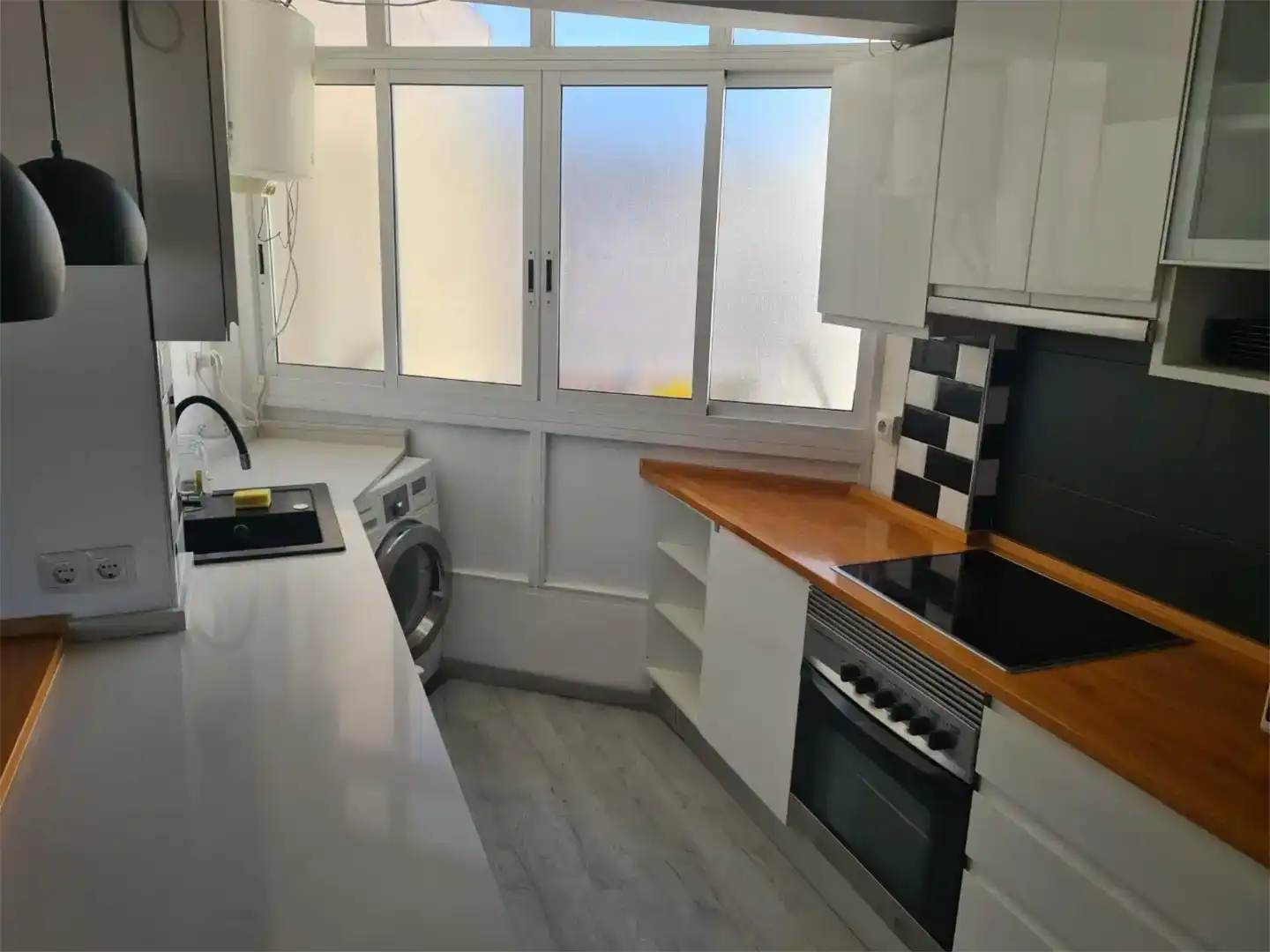 Küche von Wohnung zur Miete in Alicante / Alacant mit Klimaanlage