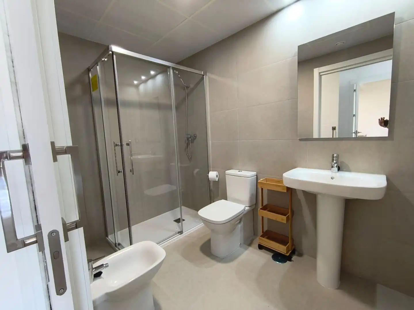 Bany de Apartament de lloguer en Badajoz amb Aire condicionat, Calefacció i Terrassa