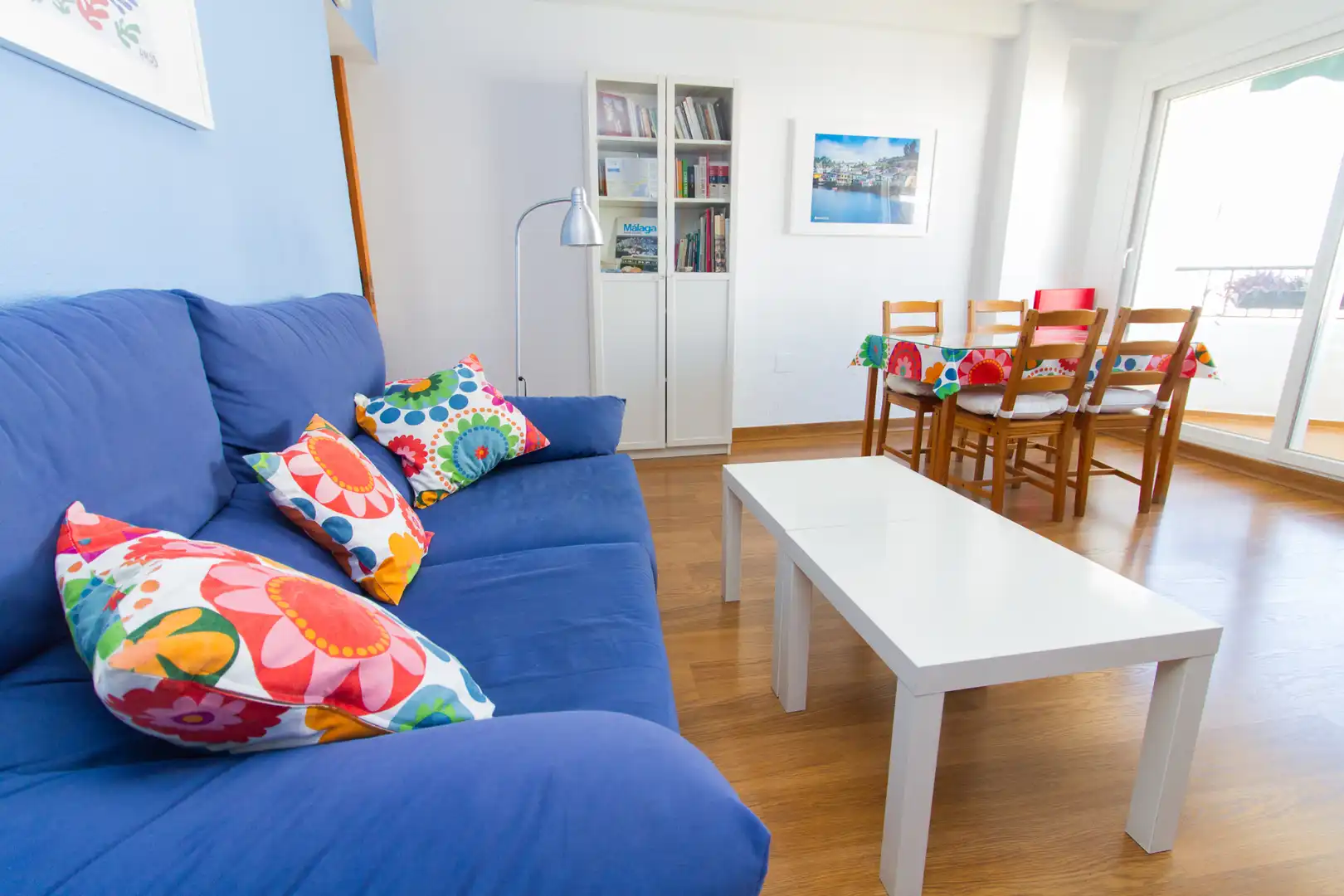 Living room of Flat for share in Málaga  with Air Conditioner, Heating and Furnished