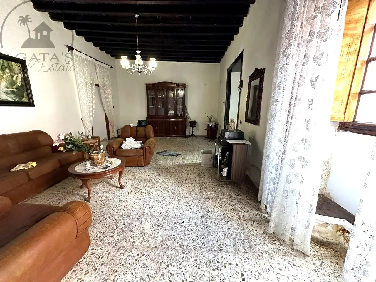 Sala de estar de Finca rústica en venta en El Tanque con Jardín privado y Terraza