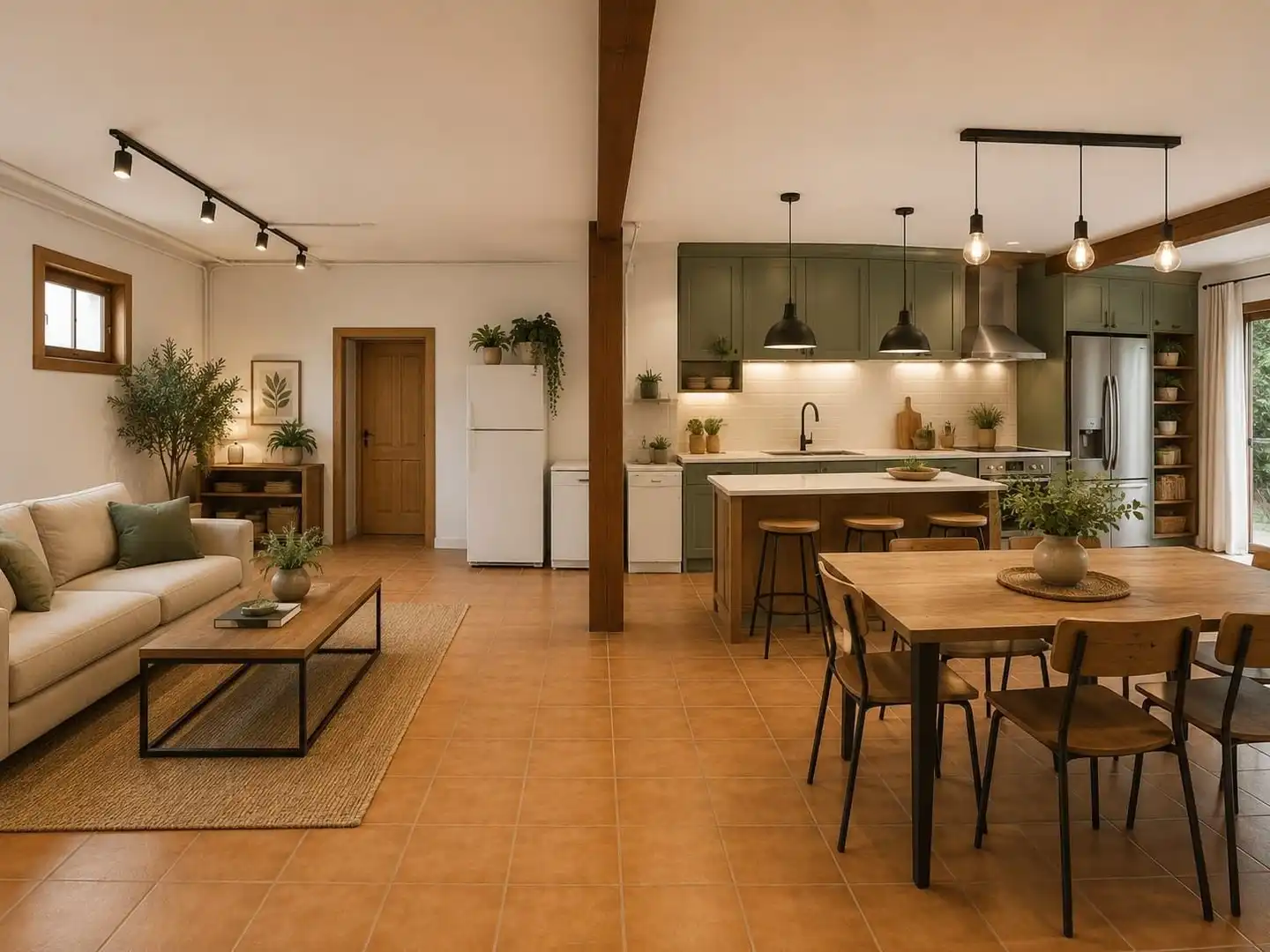 Cocina de Finca rústica en venta en Valle de Losa con Jardín privado, Amueblado y Alarma