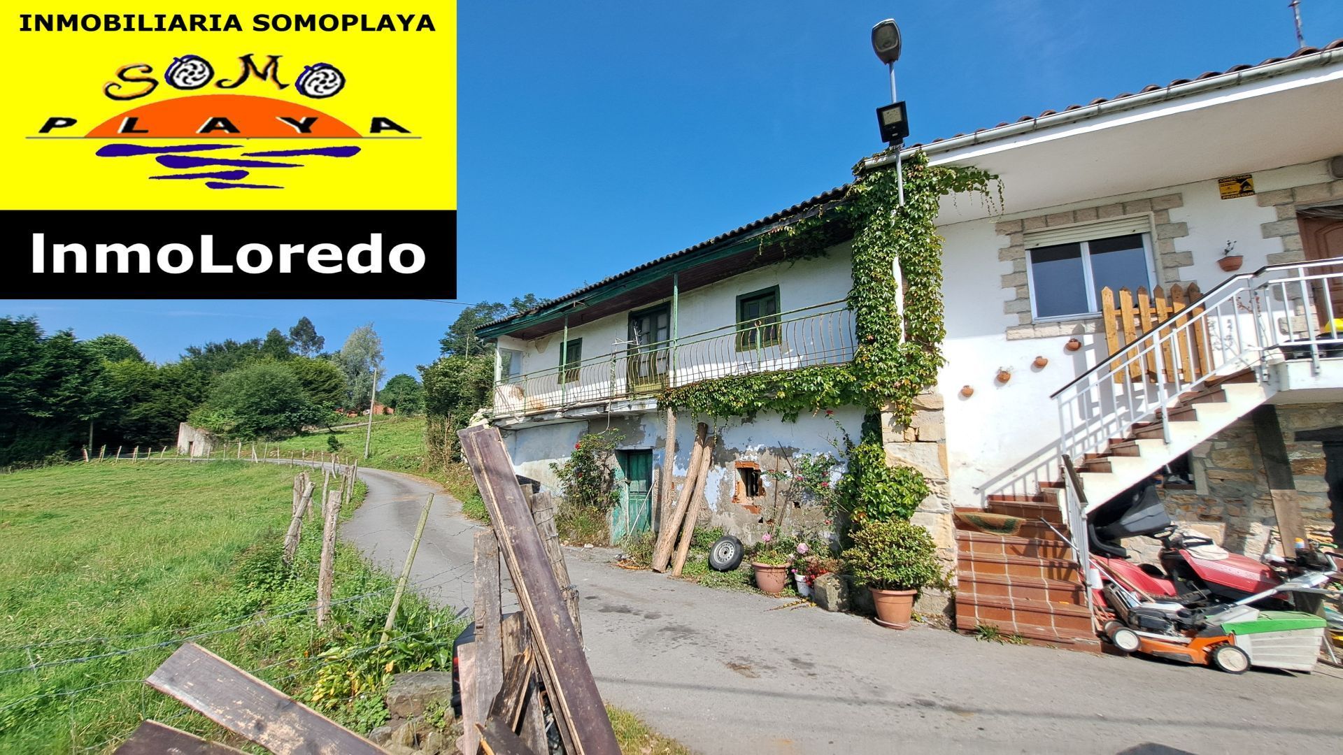Vista exterior de Casa o xalet en venda en Hazas de Cesto amb Jardí privat