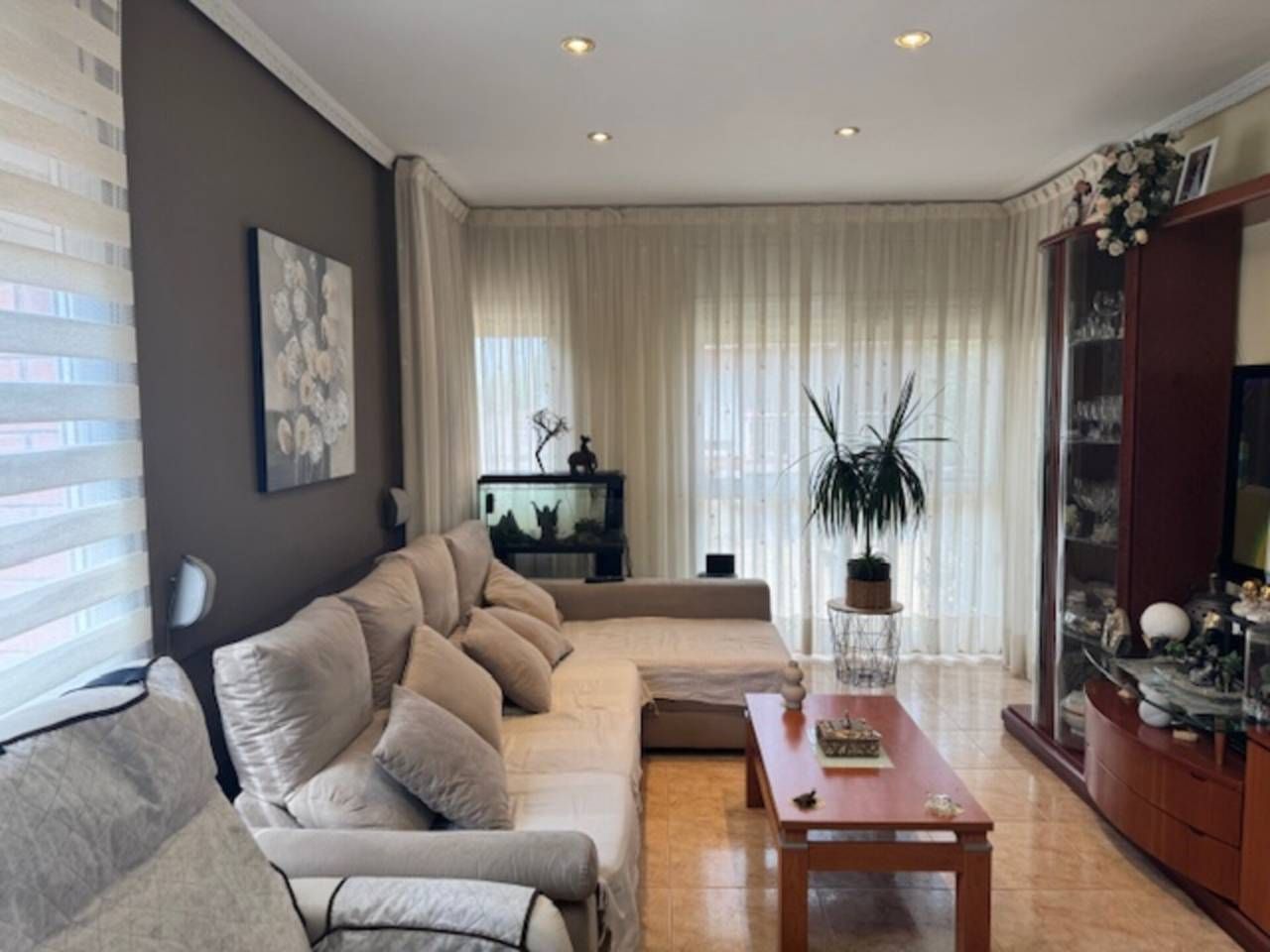 Sala d'estar de Casa adosada en venda en Alcarràs amb Aire condicionat, Calefacció i Jardí privat