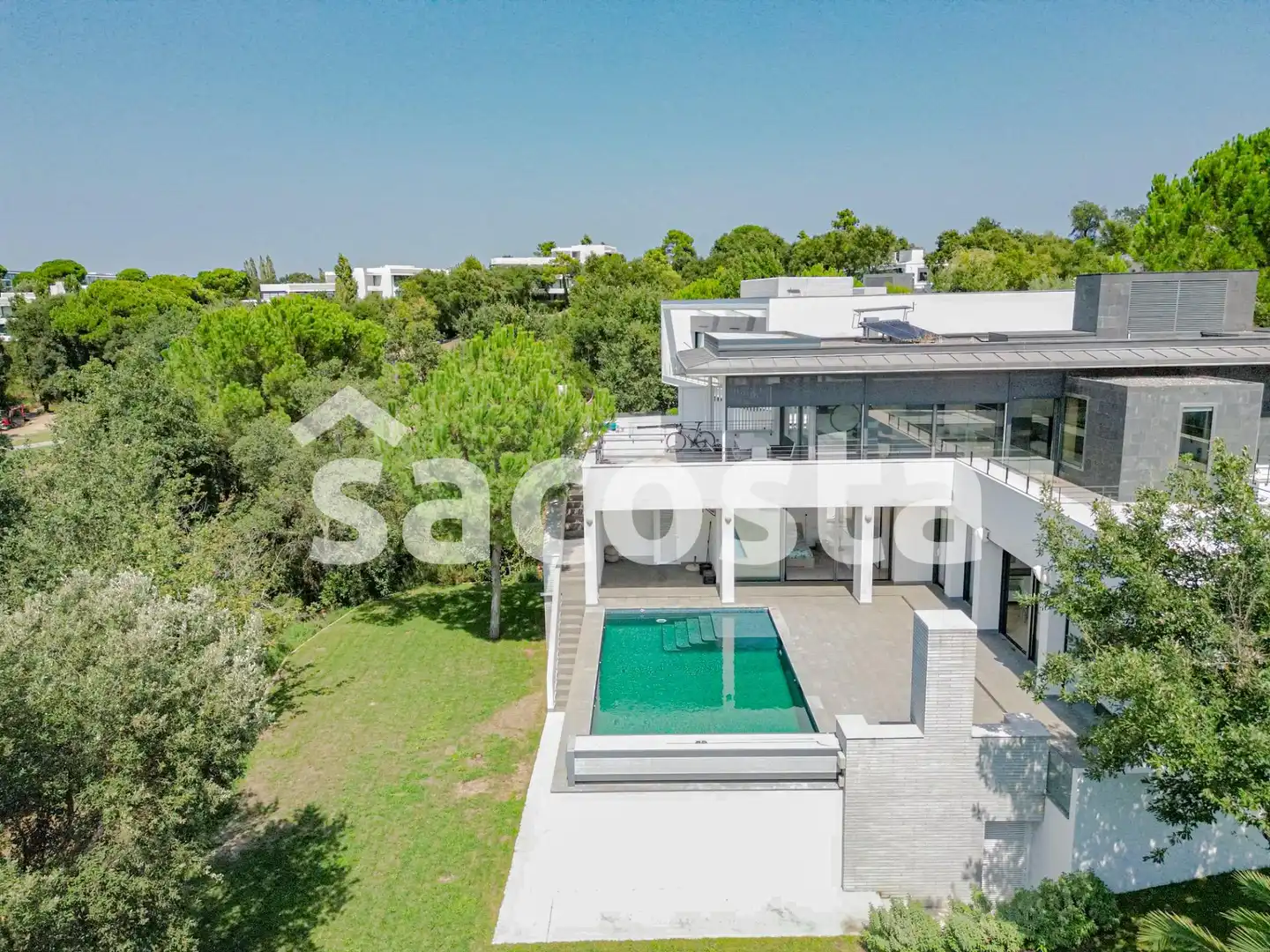 Terraza de Casa o chalet en venta en Caldes de Malavella con Aire acondicionado, Calefacción y Jardín privado