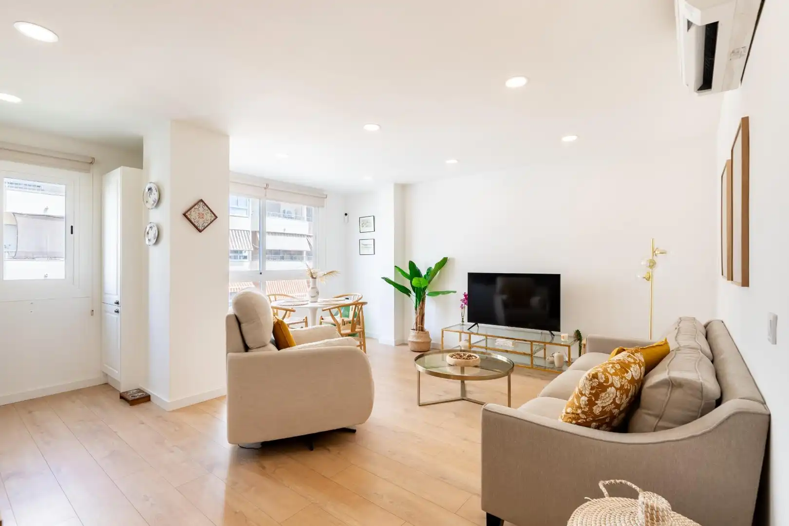 Sala de estar de Apartamento en venta en  Palma de Mallorca con Aire acondicionado, Calefacción y Amueblado