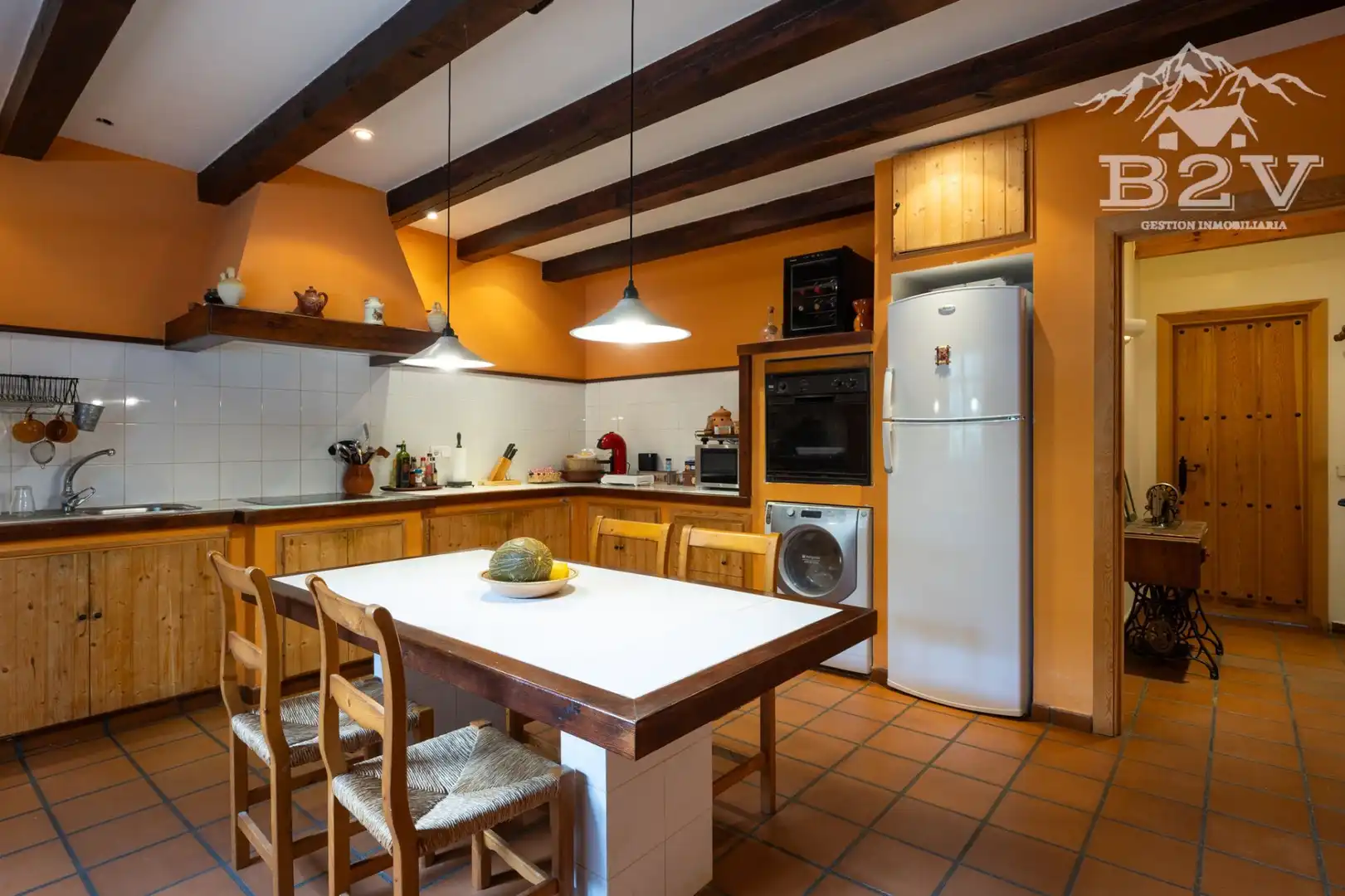 Cocina de Casa o chalet en venta en Garganta de los Montes con Aire acondicionado, Calefacción y Jardín privado