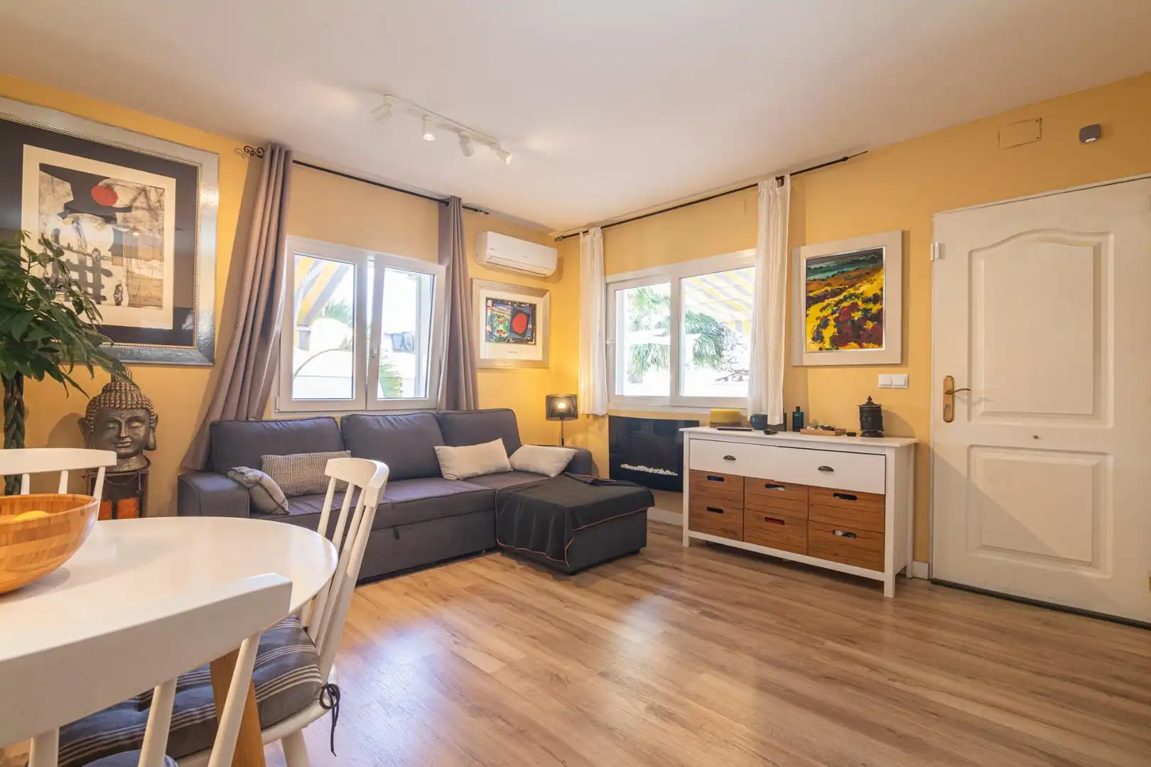 Sala de estar de Casa o chalet en venta en Santa Pola con Aire acondicionado, Terraza y Piscina comunitaria