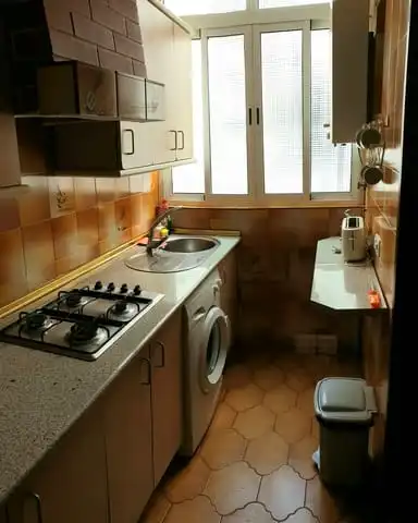 Cocina de Piso de alquiler en Sevilla con Aire acondicionado, Amueblado y Lavadora